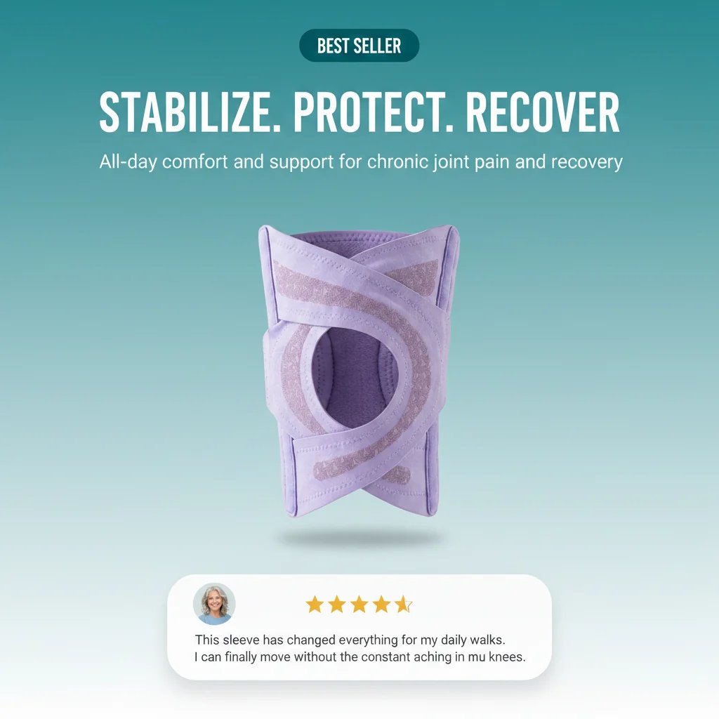 Adjustable knee brace with hinges and lateral support