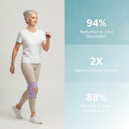 Adjustable knee brace with hinges and lateral support