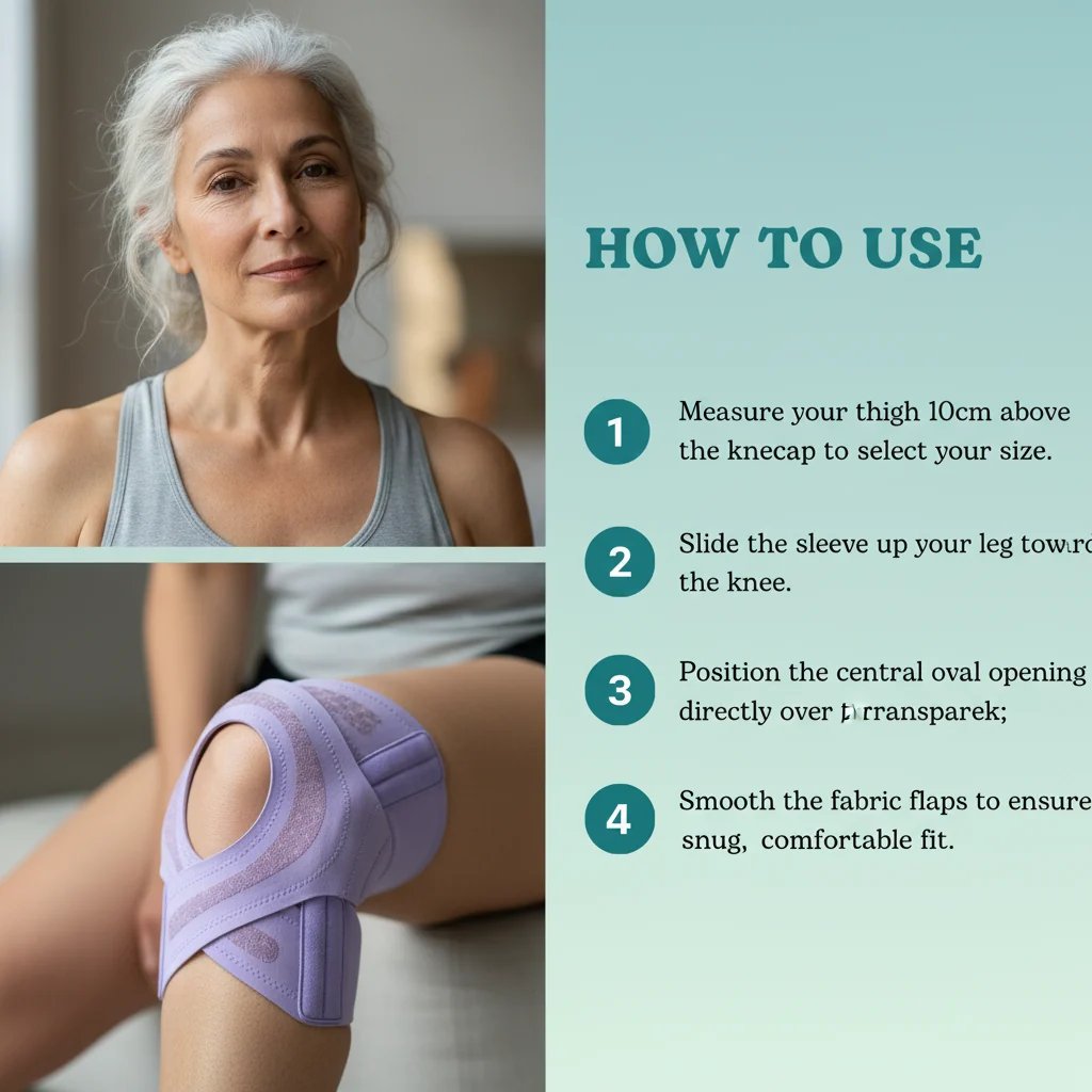 Adjustable knee brace with hinges and lateral support