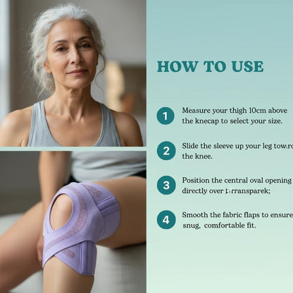 Adjustable knee brace with hinges and lateral support