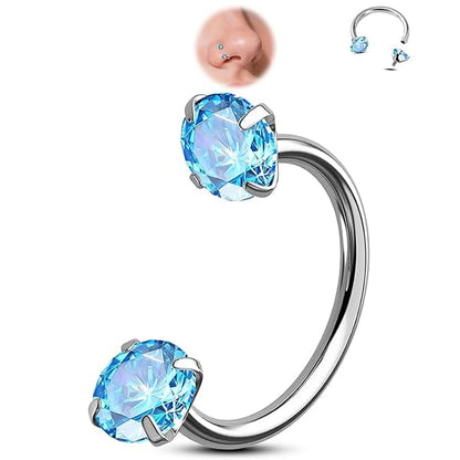 Horseshoe-shaped nose ring – internal thread & comfortable