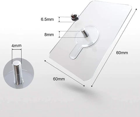 ⚡Self-adhesive nail wall-mounted traceless screw hook stickers