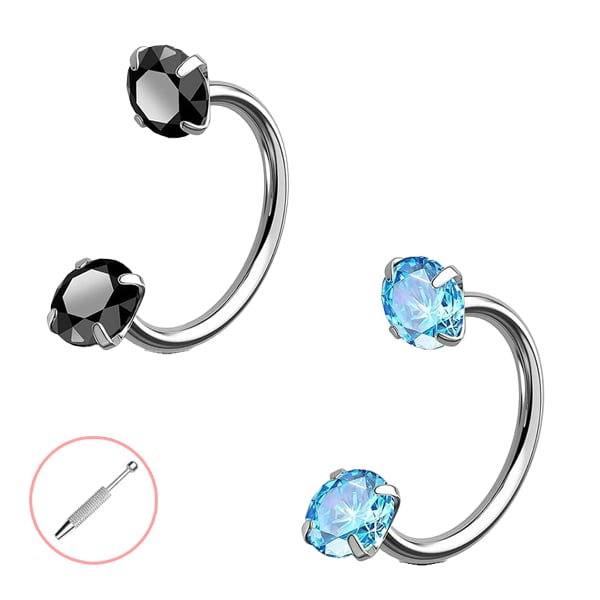 Horseshoe-shaped nose ring – internal thread & comfortable