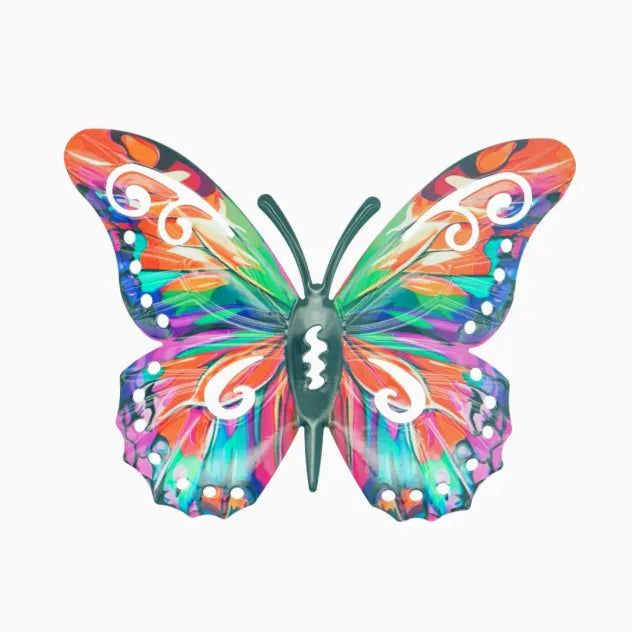 🦋4Pcs Butterfly Metal Wall Decor,Outdoor Hanging Wall Art Sculptures Decoration