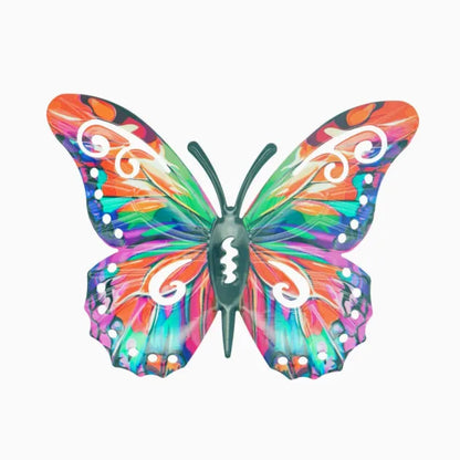 🦋4Pcs Butterfly Metal Wall Decor,Outdoor Hanging Wall Art Sculptures Decoration