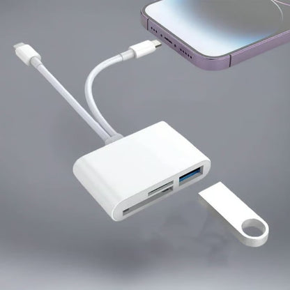 🏆3-in-1 USB-C Memory Card Reader