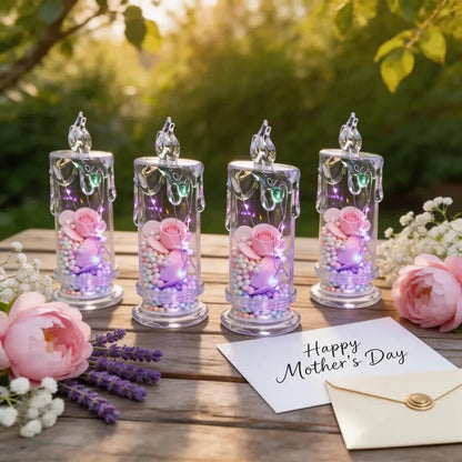 💖 Limited time offer, Buy 3 Get 1 Free🌹 Rose-shaped candle lamp
