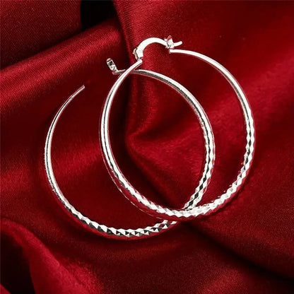 🎉Buy One, Get One Free 🎁 Women's Diamond-Cut Hoop Earrings — Elegant & Sparkling 💎