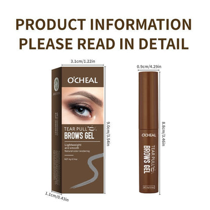 💧Tear-Off Brow Gel – Waterproof, smudge-proof, long-lasting, creates natural, wild eyebrow