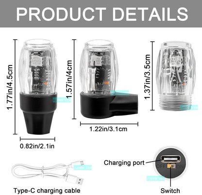 💡Tire lights for cars – LED lights for rims with lighting in the valve head