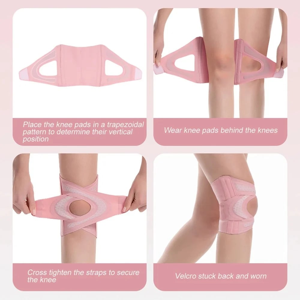 Adjustable knee brace with hinges and lateral support