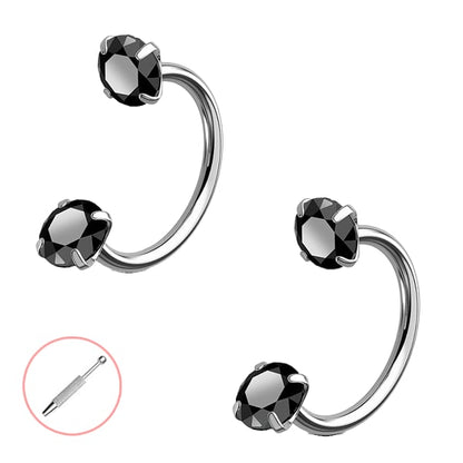 Horseshoe-shaped nose ring – internal thread & comfortable