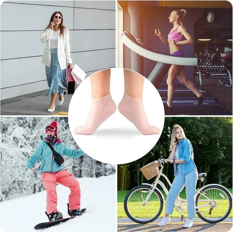 Moisturizing foot mask, exfoliating silicone socks, beach protective socks