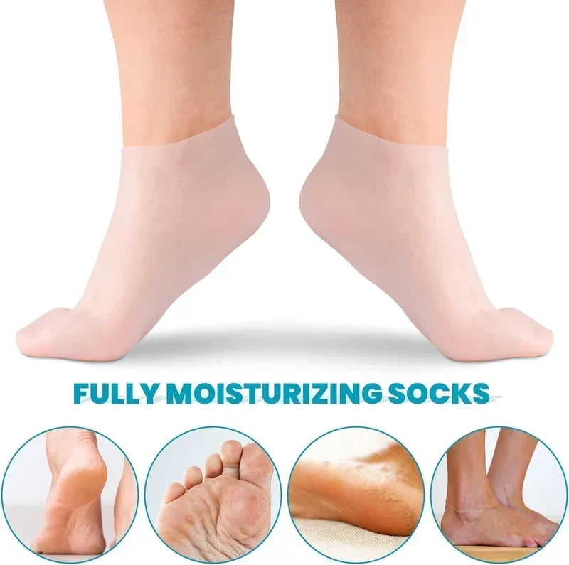 Moisturizing foot mask, exfoliating silicone socks, beach protective socks