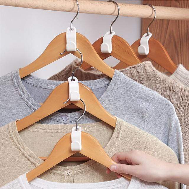 🥳2026 HOT SALE🥳💞50K+ SOLD!📦🧥 50% OFF! Hanger Connector Hooks – Doubles closet space, sturdy PP plastic. Hangs pants, shirts & accessories neatly. ❤👑