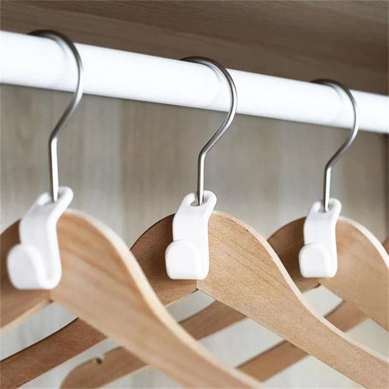 🥳2026 HOT SALE🥳💞50K+ SOLD!📦🧥 50% OFF! Hanger Connector Hooks – Doubles closet space, sturdy PP plastic. Hangs pants, shirts & accessories neatly. ❤👑