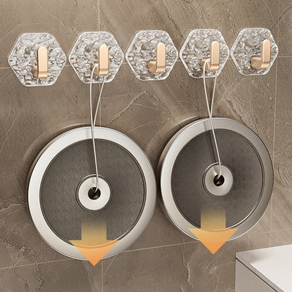 🥳2026 HOT SALE🥳💞50K+ SOLD!🧲50% OFF! Punch-Free Adhesive Hooks – L‑shaped, 3kg capacity. No drilling, no trace. Perfect for bathroom & kitchen. 🛁✨