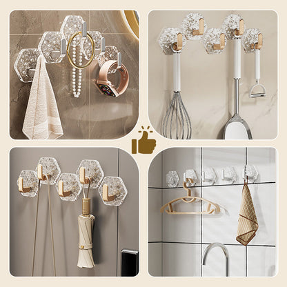 🥳2026 HOT SALE🥳💞50K+ SOLD!🧲50% OFF! Punch-Free Adhesive Hooks – L‑shaped, 3kg capacity. No drilling, no trace. Perfect for bathroom & kitchen. 🛁✨