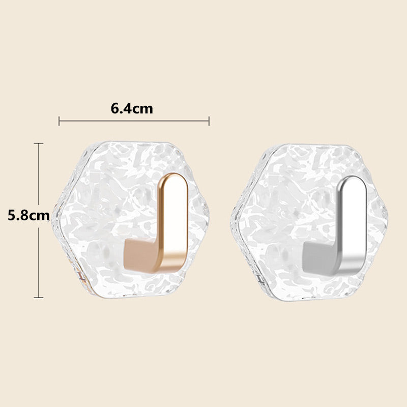 🥳2026 HOT SALE🥳💞50K+ SOLD!🧲50% OFF! Punch-Free Adhesive Hooks – L‑shaped, 3kg capacity. No drilling, no trace. Perfect for bathroom & kitchen. 🛁✨