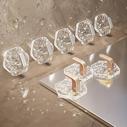 🥳2026 HOT SALE🥳💞50K+ SOLD!🧲50% OFF! Punch-Free Adhesive Hooks – L‑shaped, 3kg capacity. No drilling, no trace. Perfect for bathroom & kitchen. 🛁✨