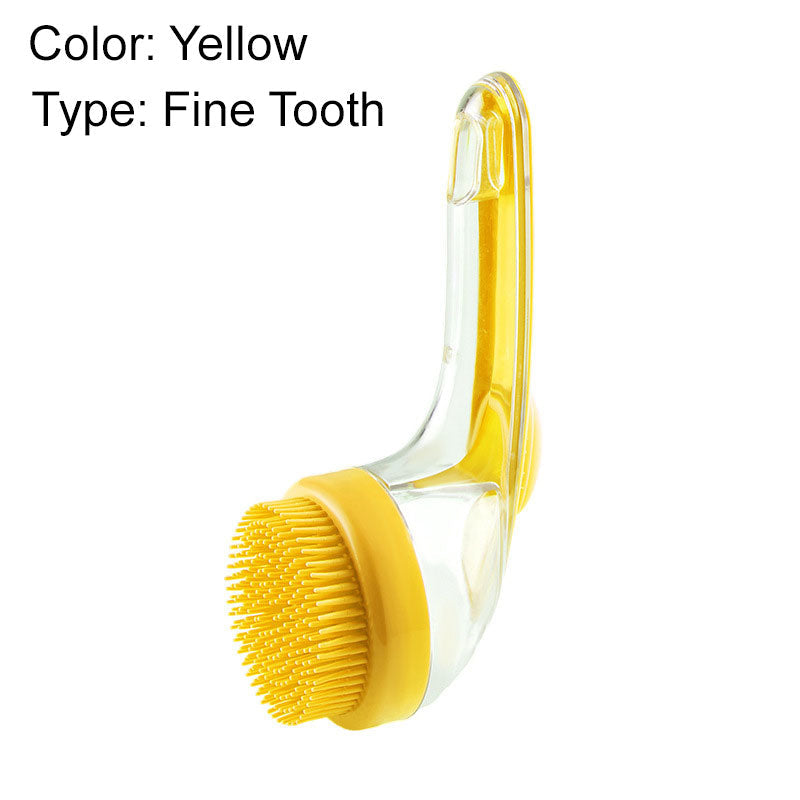 🔥🐶Pet bath brush with long handle and shampoo dispenser🌿