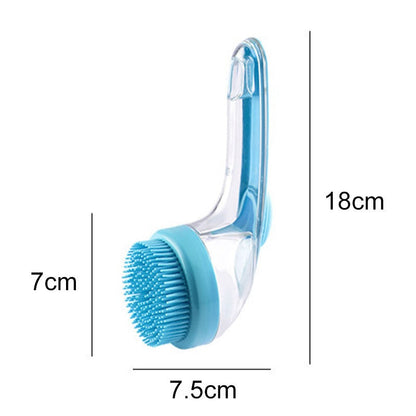 🔥🐶Pet bath brush with long handle and shampoo dispenser🌿
