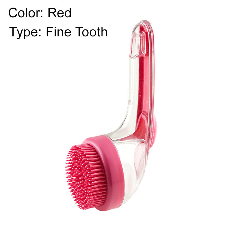 🔥🐶Pet bath brush with long handle and shampoo dispenser🌿