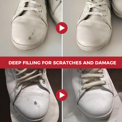 Filler used to fill scratches and damage to leather