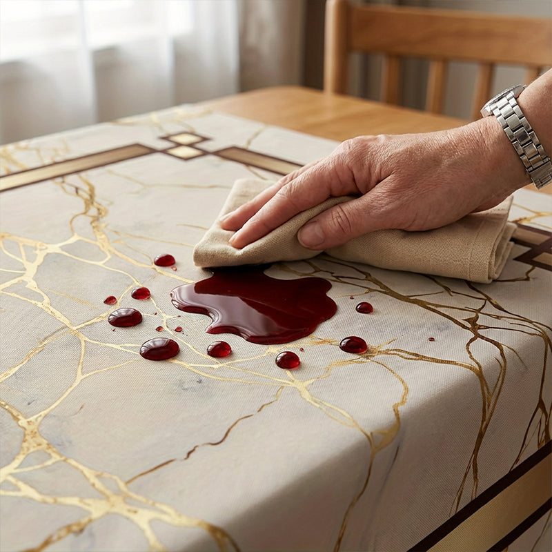⏳Limited-time 50% off⏰Waterproof Marble-Print Tablecloth🌩️