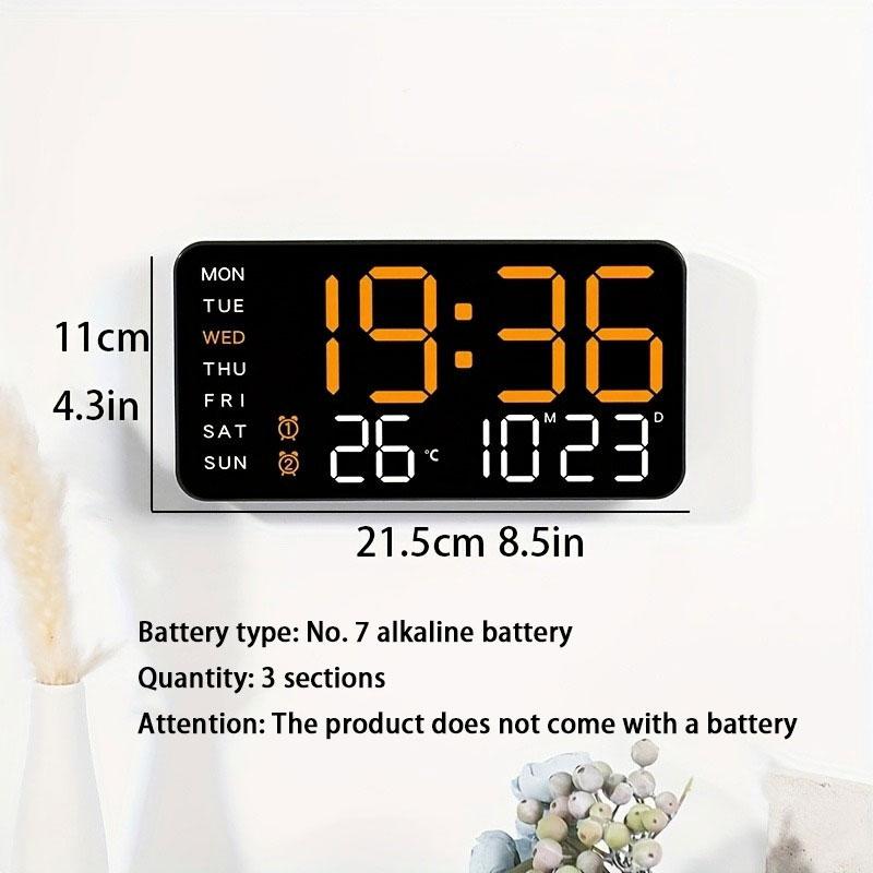 ⏰Multifunctional decorative LED digital wall clock, the limitless digital clock for the modern home