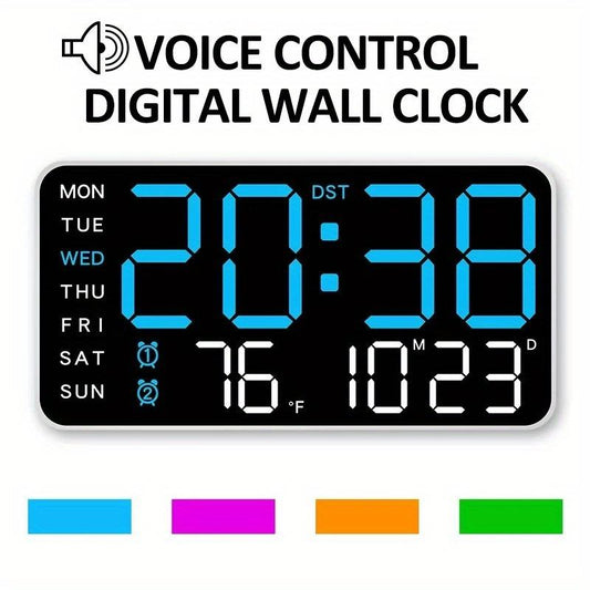 ⏰Multifunctional decorative LED digital wall clock, the limitless digital clock for the modern home