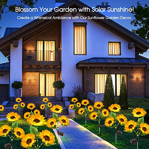 🌻60% OFF! ☀️ Waterproof solar-powered lamps – Realistic petals, IP65 weatherproof and automatically light up for 8–12 hours ☀️🌻