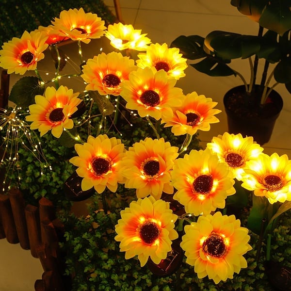 🌻60% OFF! ☀️ Waterproof solar-powered lamps – Realistic petals, IP65 weatherproof and automatically light up for 8–12 hours ☀️🌻