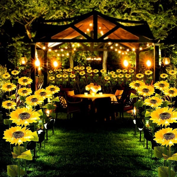 🌻60% OFF! ☀️ Waterproof solar-powered lamps – Realistic petals, IP65 weatherproof and automatically light up for 8–12 hours ☀️🌻