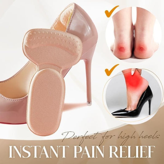 The heel pad features cushioning properties.