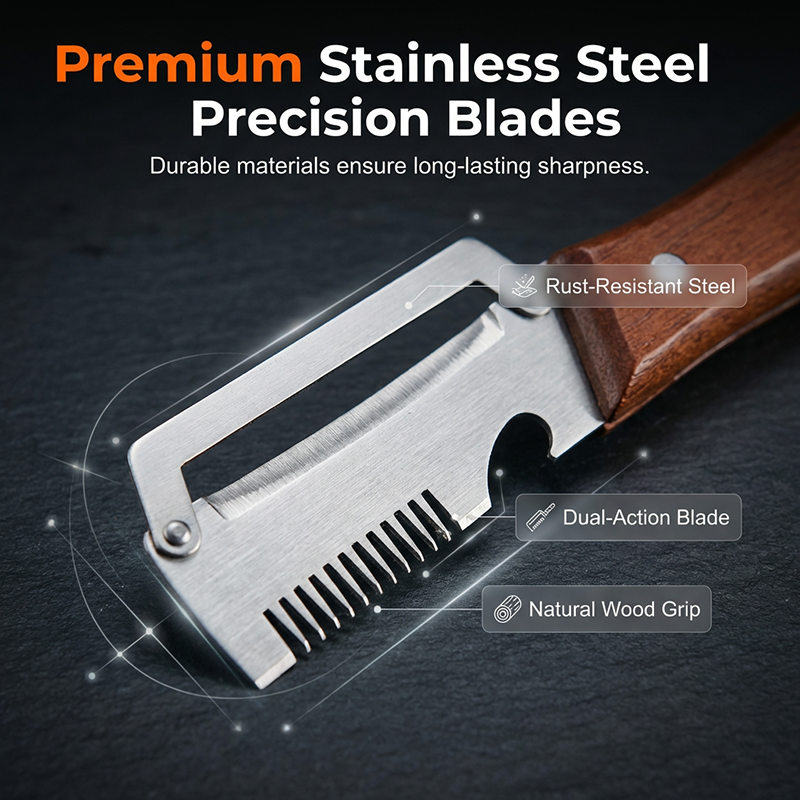 🔥3-in-1 Scallion Shredder & Peeler Kitchen Tool