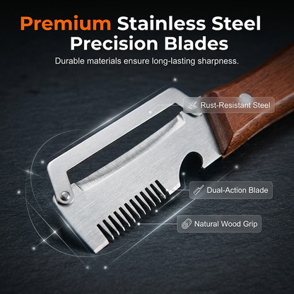 🔥3-in-1 Scallion Shredder & Peeler Kitchen Tool