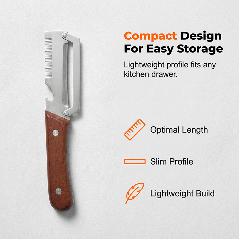 🔥3-in-1 Scallion Shredder & Peeler Kitchen Tool