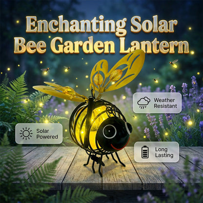 📢📢40% OFF !! ⏰🐝 Solar Powered Hanging Bee Garden Light