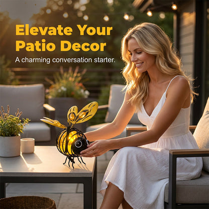 📢📢40% OFF !! ⏰🐝 Solar Powered Hanging Bee Garden Light