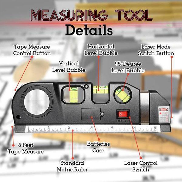 📐 4-in-1 lasermittaustyökalu 📏🔆